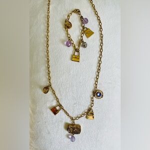 Charm Bracelet & Lariat Necklace